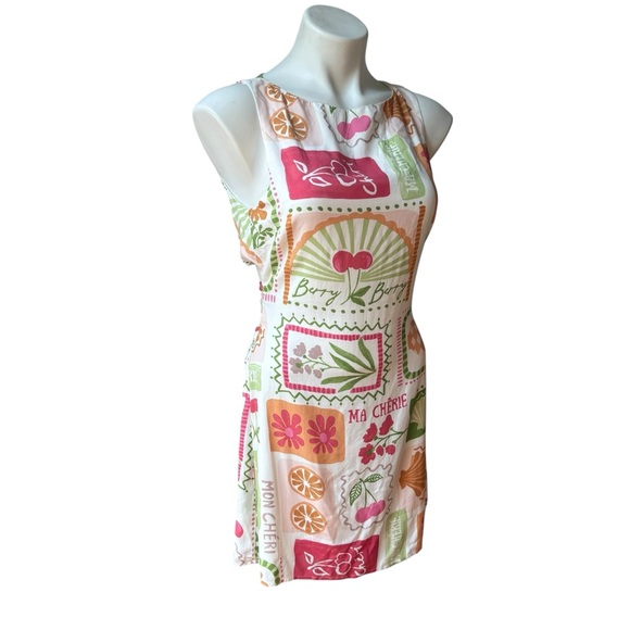 NWT, Mod On Trend Secret Symphony Cutout Tie Back Print Dress!, Sz S - Picture 6 of 16